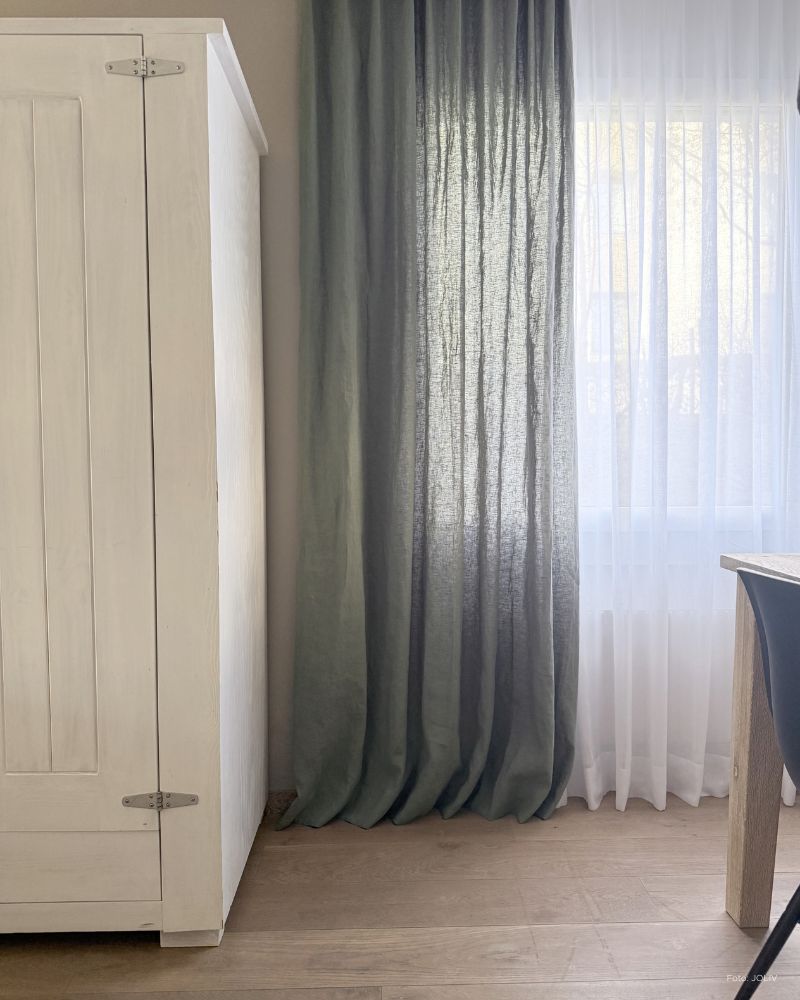 Leinenvorhang – Dense Linen - Rosemary - Kostenloses Stoffmuster