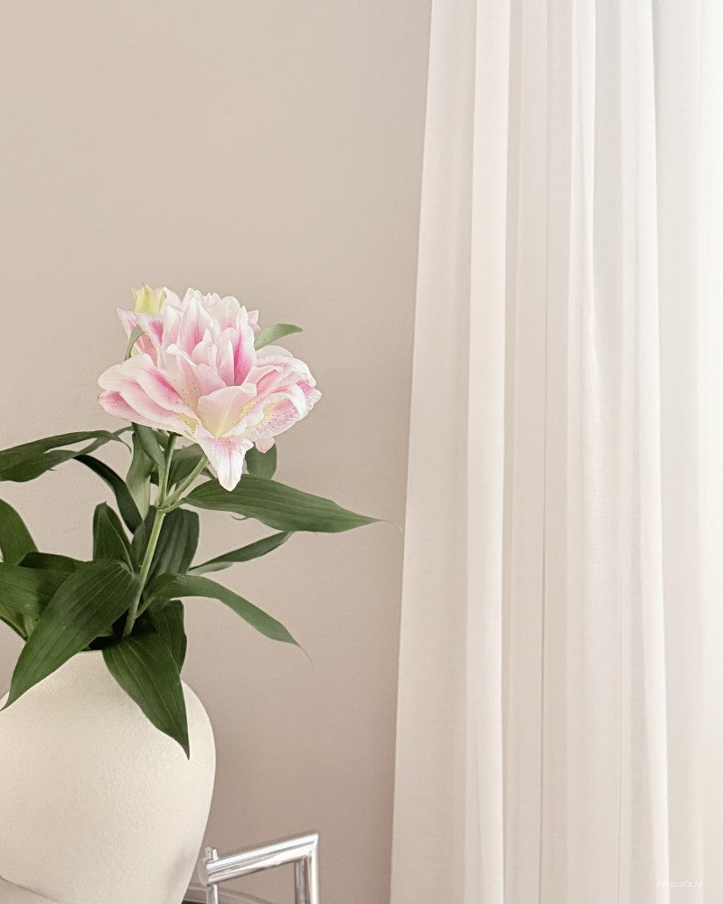 Tagesvorhang –  Soft Linen - Pearl